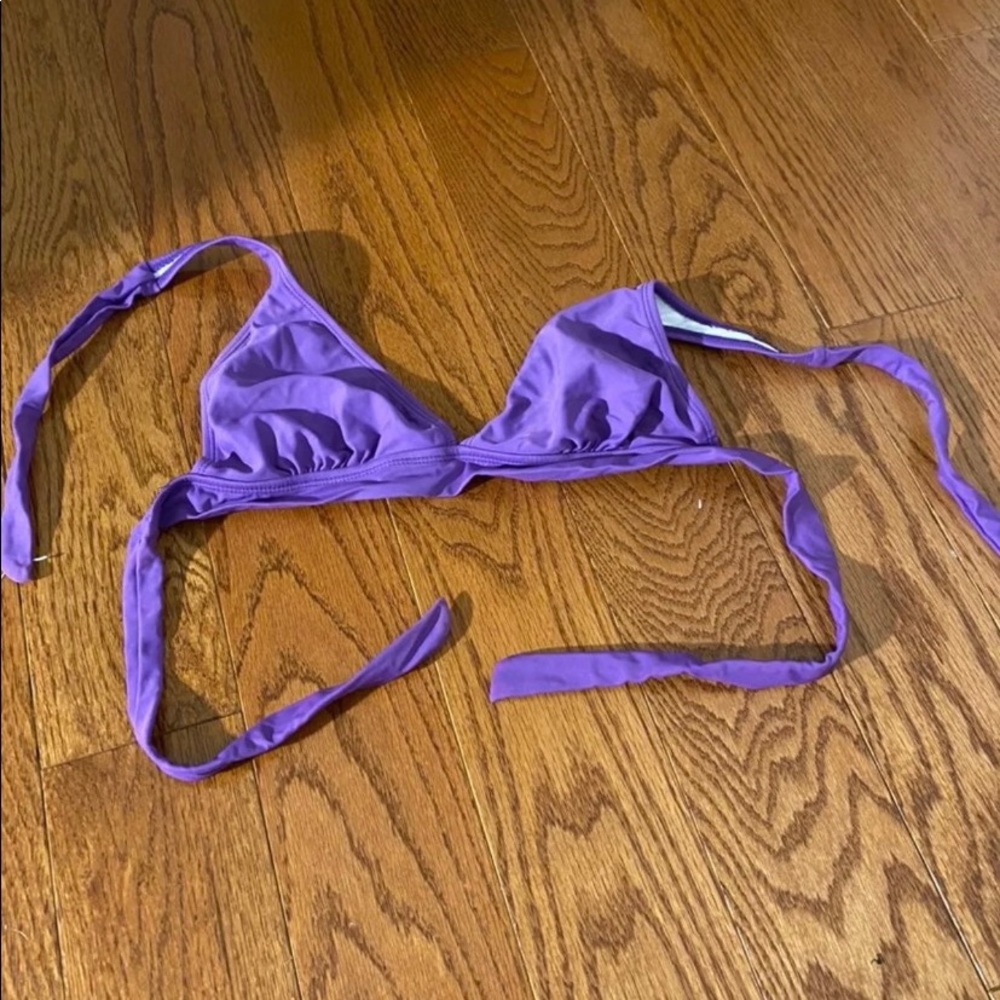 purple bikini top